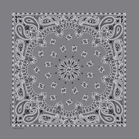 BD2505 Bandana Paisley Charcoal