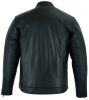 DS788 Men&#039;s Full Cut Leather Shirt with Zipper/Snap Front