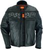 DS700 Men&#039;s Scooter Jacket w/Reflective Skulls