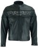 DS700 Men&#039;s Scooter Jacket w/Reflective Skulls