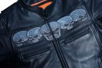 DS700 Men&#039;s Scooter Jacket w/Reflective Skulls