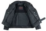 DS732 Men&#039;s Premium Classic Plain Side Police Style Jacket