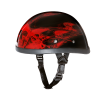 Novelty Eagle- W/ Skull Flames Red