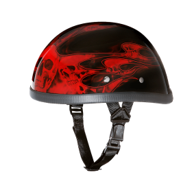 Novelty Eagle- W/ Skull Flames Red (size: XS)