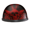 Novelty Eagle- W/ Skull Flames Red