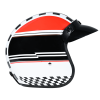 DOT Approved Daytona Cruiser Open Face Motorcycle Helmet - Men, Women & Youth - With Visor & Graphics - W/ Daytona Classic