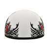 DOT Approved Daytona Motorcycle Half Face Helmet - Skull Cap Graphics for Men & Women, Scooters, ATVs, UTVs & Choppers - W/ Rockin' Reaper
