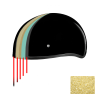 DOT Approved Daytona Motorcycle Half Face Helmet - Skull Cap Graphics for Men & Women, Scooters, ATVs, UTVs & Choppers - W/ Butterfly