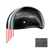 D.O.T. Daytona Skull Cap- Grey Carbon Fiber