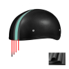 D.O.T. Daytona Skull Cap- Leather Covered