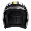 DOT Approved Daytona Cruiser Open Face Motorcycle Helmet - Men, Women & Youth - With Visor & Graphics - W/ Lightning