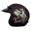 DOT Approved Daytona Cruiser Open Face Motorcycle Helmet - Men, Women & Youth - With Visor & Graphics - W/ Built For Speed