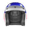 DOT Approved Daytona Cruiser Open Face Motorcycle Helmet - Men, Women & Youth - With Visor & Graphics - W/ Captain America