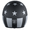 DOT Approved Daytona Cruiser Open Face Motorcycle Helmet - Men, Women & Youth - With Visor & Graphics - W/ Captain America Stealth