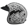 DOT Approved Daytona Cruiser Open Face Motorcycle Helmet - Men, Women & Youth - With Visor & Graphics - W/ Graffiti