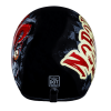DOT Approved Daytona Cruiser Open Face Motorcycle Helmet - Men, Women & Youth - With Visor & Graphics - W/ Joker