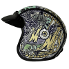 DOT Approved Daytona Cruiser Open Face Motorcycle Helmet - Men, Women & Youth - With Visor & Graphics - W/ Money