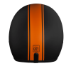 DOT Approved Daytona Cruiser Open Face Motorcycle Helmet - Men, Women & Youth - With Visor & Graphics - W/ Orange Pin Stripe