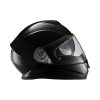 Daytona Detour Full Face Motorcycle Helmet - DOT Certified, Dual Visor, Street Bike Helmet, Men/Women/Youth - Hi-Gloss Black