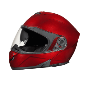 Daytona Glide Modular Motorcycle Helmet - DOT Approved, Bluetooth Ready, Dual Visor, Men/Women/Youth - Black Cherry (size: XL)