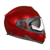 Daytona Glide Modular Motorcycle Helmet - DOT Approved, Bluetooth Ready, Dual Visor, Men/Women/Youth - Black Cherry
