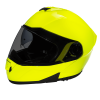 Daytona Glide Modular Motorcycle Helmet - DOT Approved, Bluetooth Ready, Dual Visor, Men/Women/Youth - Fluorescent Yellow