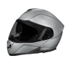 Daytona Glide Modular Motorcycle Helmet - DOT Approved, Bluetooth Ready, Dual Visor, Men/Women/Youth- Silver Metallic