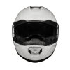 Daytona Glide Modular Motorcycle Helmet - DOT Approved, Bluetooth Ready, Dual Visor, Men/Women/Youth - Hi-Gloss White