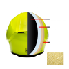 Daytona Glide Modular Motorcycle Helmet - DOT Approved, Bluetooth Ready, Dual Visor, Men/Women/Youth - Fluorescent Yellow