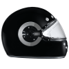 DOT Daytona Retro Full Face Motorcycle Helmet: Vintage Style for Men, Women, & Youth - Hi-Gloss Black w/ Chrome Accents