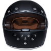 DOT Daytona Retro Full Face Motorcycle Helmet: Vintage Style for Men, Women, & Youth - Dull Black W/ Dull Black Accents