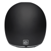 DOT Daytona Retro Full Face Motorcycle Helmet: Vintage Style for Men, Women, & Youth - Dull Black W/ Orange Accents