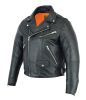 DS737 Men&#039;s Modern Full Cut Beltless Biker Jacket