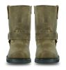 DS9742 Men's Side Zipper Waterproof Boots- Brown