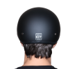DOT Approved Daytona Skull Cap Half Shell Motorcycle Helmet - Beanie Style for Motorcycles, Cruisers, Scooters, and Mopeds W/O Visor- Dull Black
