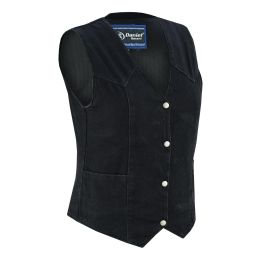 DM951 Women's Denim Classic Plain Sides Vest (size: XS)