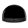 DOT Approved Daytona Skull Cap Half Shell Motorcycle Helmet - Beanie Style for Motorcycles, Cruisers, Scooters, and Mopeds - Hi-Gloss Black