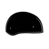 DOT Approved Daytona Skull Cap Half Shell Motorcycle Helmet - Beanie Style for Motorcycles, Cruisers, Scooters, and Mopeds W/O Visor- Hi-Gloss Black