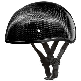 D.O.T. Daytona Skull Cap W/O Visor- Grey Carbon Fiber (size: 2XS)