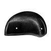 D.O.T. Daytona Skull Cap W/O Visor- Grey Carbon Fiber