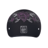 DOT Approved Daytona Motorcycle Half Face Helmet - Skull Cap Graphics for Men & Women, Scooters, ATVs, UTVs & Choppers - W/ Purple Rose