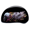 DOT Approved Daytona Motorcycle Half Face Helmet - Skull Cap Graphics for Men & Women, Scooters, ATVs, UTVs & Choppers - W/ Skull Wings