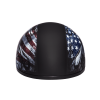 DOT Approved Daytona Motorcycle Half Face Helmet - Skull Cap Graphics for Men & Women, Scooters, ATVs, UTVs & Choppers - W/ USA