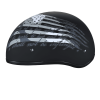 DOT Approved Daytona Motorcycle Half Face Helmet - Skull Cap Graphics for Men & Women, Scooters, ATVs, UTVs & Choppers - W/ 2nd Amendment