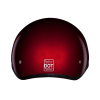DOT Approved Daytona Skull Cap Half Shell Motorcycle Helmet - Beanie Style for Motorcycles, Cruisers, Scooters, and Mopeds - Black Cherry