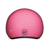 DOT Approved Daytona Skull Cap Half Shell Motorcycle Helmet - Beanie Style for Motorcycles, Cruisers, Scooters, and Mopeds - Hi-Gloss Pink