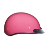 DOT Approved Daytona Skull Cap Half Shell Motorcycle Helmet - Beanie Style for Motorcycles, Cruisers, Scooters, and Mopeds - Hi-Gloss Pink