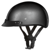 DOT Approved Daytona Skull Cap Half Shell Motorcycle Helmet - Beanie Style for Motorcycles, Cruisers, Scooters, and Mopeds - Gun Metal Grey Metallic