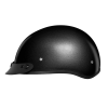 DOT Approved Daytona Skull Cap Half Shell Motorcycle Helmet - Beanie Style for Motorcycles, Cruisers, Scooters, and Mopeds - Gun Metal Grey Metallic
