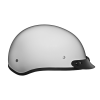 DOT Approved Daytona Skull Cap Half Shell Motorcycle Helmet - Beanie Style for Motorcycles, Cruisers, Scooters, and Mopeds - Pearl White